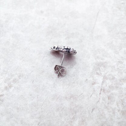 Captivating Snake Stud Earrings: 925 Sterling Silver - Image 3