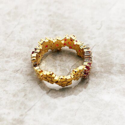 Enchanting 925 Sterling Silver Ring Adorned with Vibrant Gemstones - Image 5