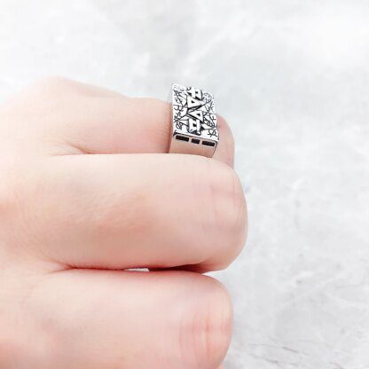 Elements of Nature: Sterling Silver Ring for Nature Lovers - Image 6