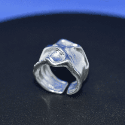 Minimalist 925 Silver Lava Ring: Elevate Your Style