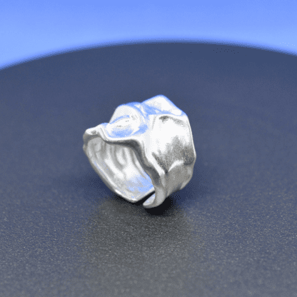 Minimalist 925 Silver Lava Ring: Elevate Your Style - Image 3