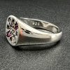 Silver Ring in Flower Gemstone Design for Woman, Treat Yourself