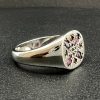 Silver Ring in Flower Gemstone Design for Woman, Treat Yourself - Image 5