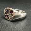 Silver Ring in Flower Gemstone Design for Woman, Treat Yourself - Image 7