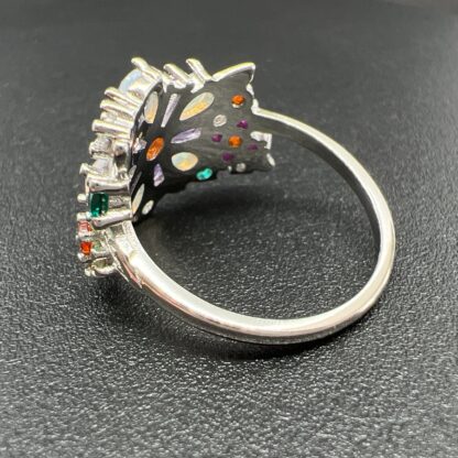 Silver Ring in Wild Flower Design for Woman, Spoil Yourself - Image 7