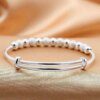 925 Sterling Silver Anxiety Beads Bracelets: Adjustable Bangles for Stress Relief - Image 4