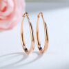 Exquisite 925 Silver Tear Drop Hooped Earrings: Elevate Your Style - Image 3