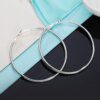 925 Sterling Silver Hoop Earrings: 5cm- 8cm Elevate Your Style - Image 4