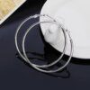 925 Sterling Silver Hoop Earrings: 5cm- 8cm Elevate Your Style - Image 3