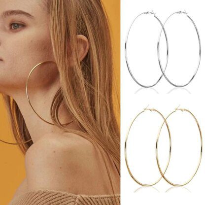 Captivating Circle Hoop Earrings: Elevate Your Style with Timeless Elegance - Image 7