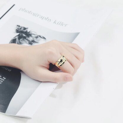 Molten Lava Silver Ring: Embrace the Fiery Elegance - Image 5