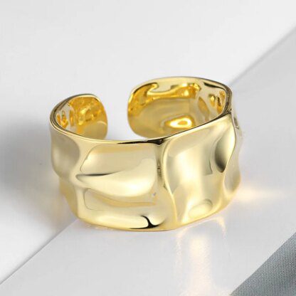 Molten Lava Silver Ring: Embrace the Fiery Elegance - Image 4