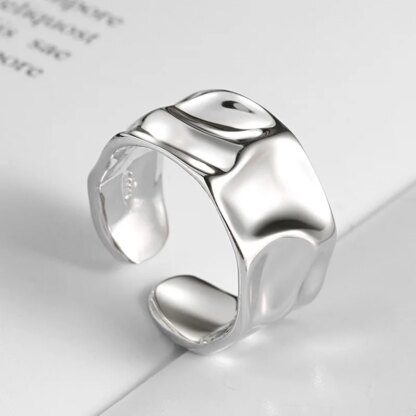 Molten Lava Silver Ring: Embrace the Fiery Elegance - Image 3