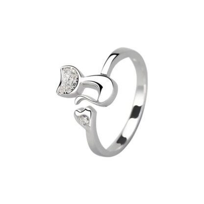 Sparkling Feline: Adjustable Crystal Zirconia Cat Ring - Image 5