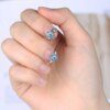 925 Silver Cat Footprint Hoop Earrings: A Purrfect Accessory for Cat Lovers - Image 5