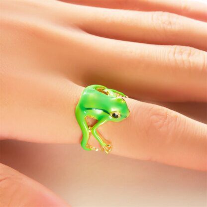 Vintage Frog Rings: Realistic Finger Rings for Amphibian Enthusiasts - Image 6