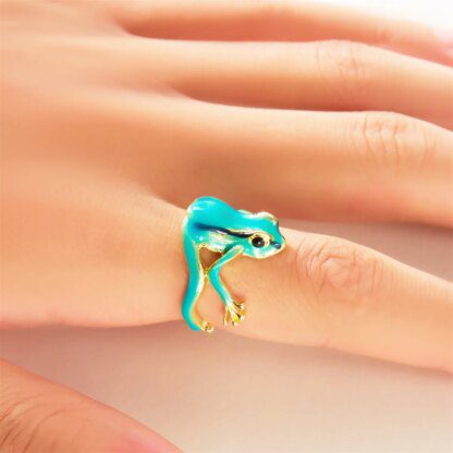 Vintage Frog Rings: Realistic Finger Rings for Amphibian Enthusiasts - Image 5