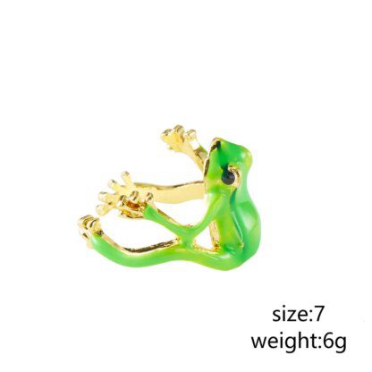 Vintage Frog Rings: Realistic Finger Rings for Amphibian Enthusiasts - Image 2