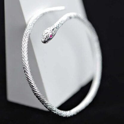 Serpentine Elegance: Snake Shape Bracelet for Women's Fun Party Fashion - Image 2