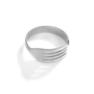 Unleash Your Style: Unique Stainless Steel Fork Open Ring