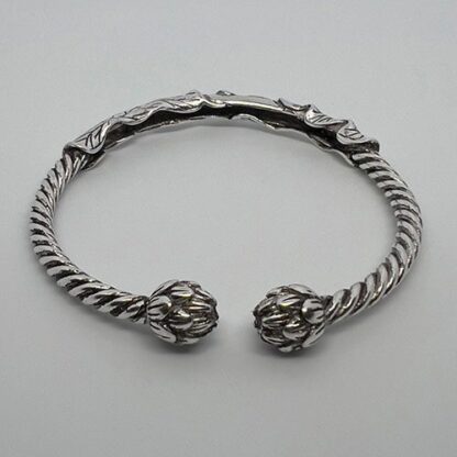 Elegant 925 Silver Plated Lotus Leaf Bracelet – Stylish & Spiritual Jewelry - Image 4
