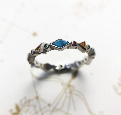Exquisite Mohican Silver Ring: Adorn Your Finger with Tribal Elegance - Image 2