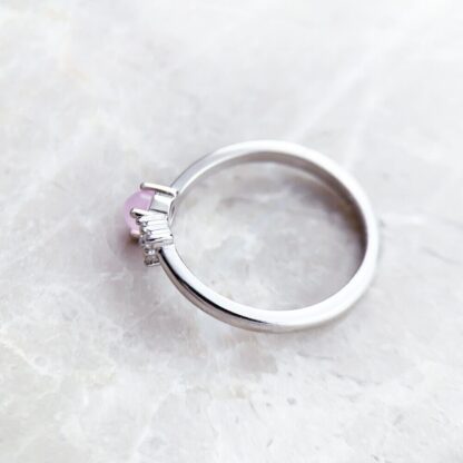 Silver Ring in Opal Arrow Design for Woman, Silver Jewelry to Spoil Yourself - Image 3