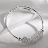 Exquisite 925 Silver Heart Bangles: Adorn Your Wrist with Love - Image 4