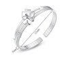 925 Sterling Silver Adjustable Flower Charm Bracelets: Timeless Elegance for Every Wrist - Image 4