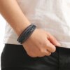 Vintage Leather Rope Braided Bracelet: Multi-Layered Charm for Your Wrist - Image 6