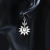 Celestial Embrace: Bohemian Sun and Moon Silver Plated Earrings - Image 6